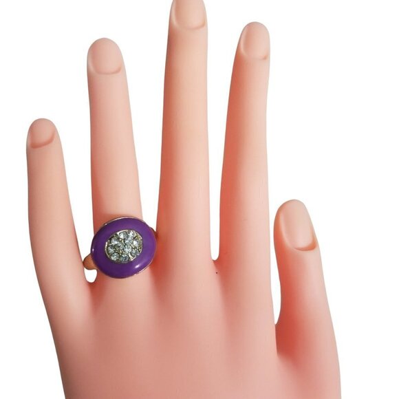 ❤️Your choice of Enamel  Crystal Rings Size 8.75 ❤️ - Picture 4 of 14